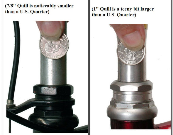 Quill Stem Mounting Bracket Adapter (7/8" and 1" option for cruisers or older bikes)